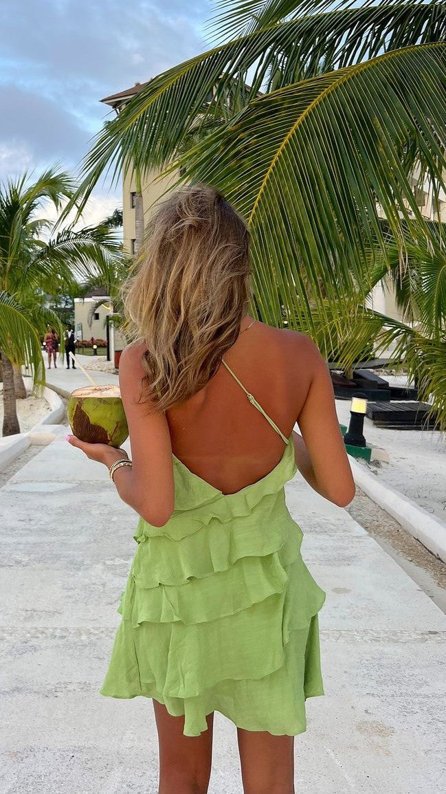 Cassidi Mini Dress - Sage - Buy Women's Dresses