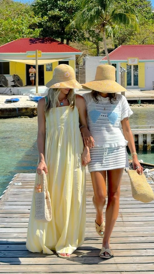 Pippa Maxi Dress - Yellow Stripe - Billy J
