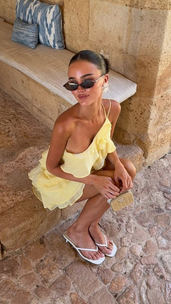 Cassidi Mini Dress - Lemon - Buy Women's Dresses