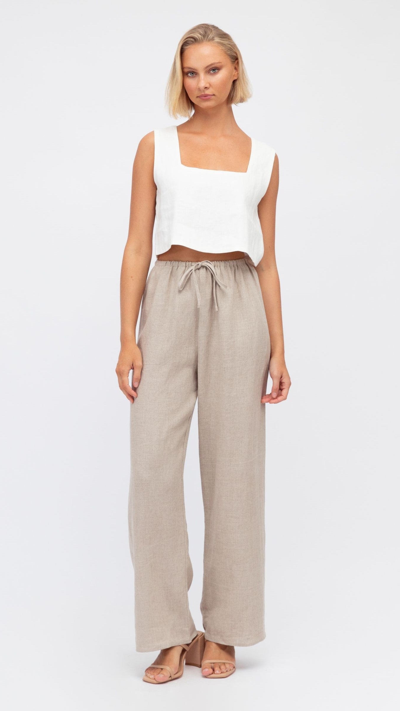 Maliena Pants - Oatmeal - Billy J