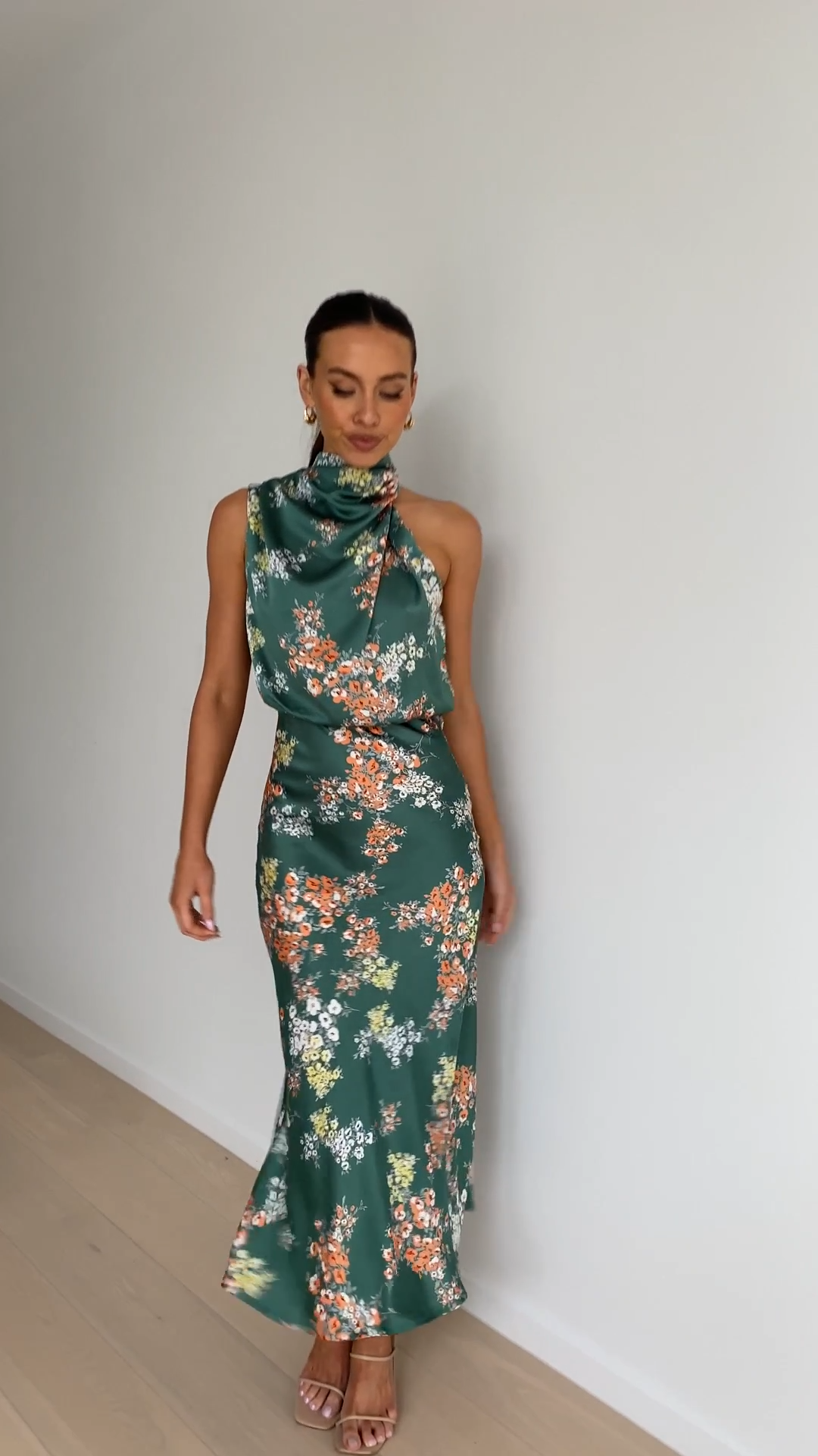 Esther Maxi Dress - Green Floral