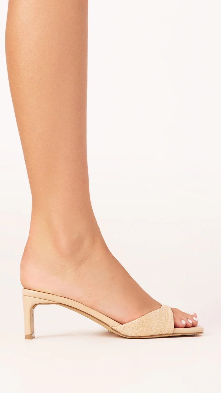 Yadira Heel - Natural Raffia - Billy J