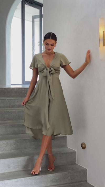 Load and play video in Gallery viewer, Sunny Daze Dress - Olive

