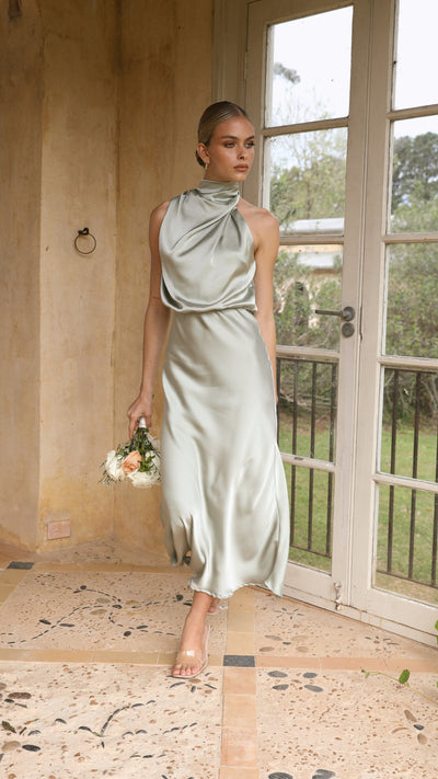 Load image into Gallery viewer, Esther Maxi Dress - Olive - Billy J
