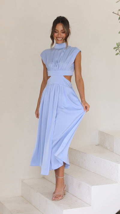 Load image into Gallery viewer, Cindie Midi Dress - Blue
