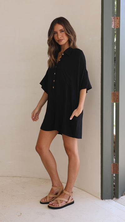 Load image into Gallery viewer, Keely Playsuit - Black
