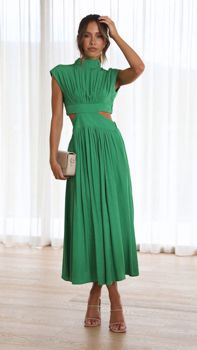 Load image into Gallery viewer, Cindie Midi Dress - Green - Billy J
