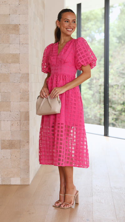 Load image into Gallery viewer, Liana Midi Dress - Pink
