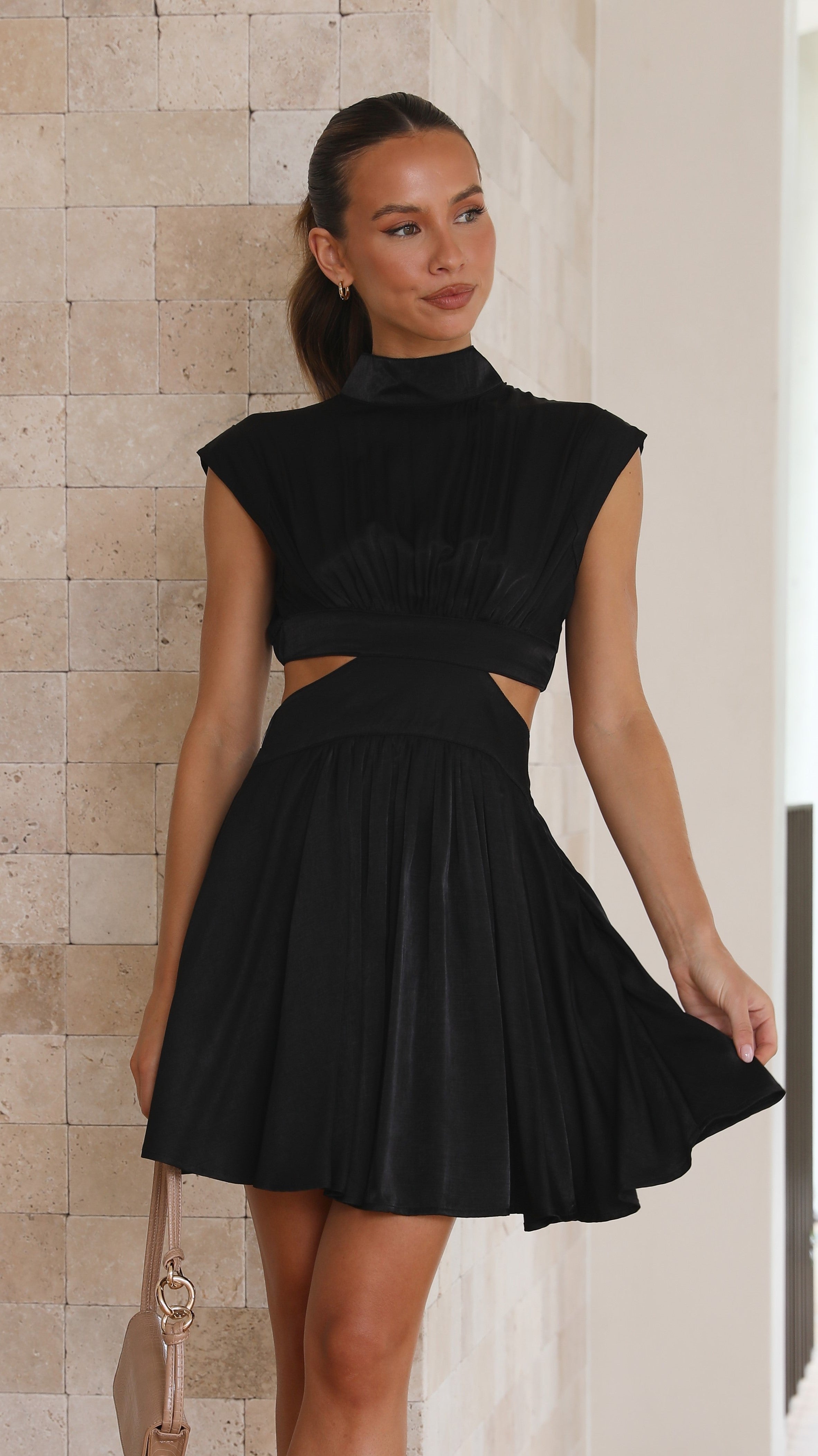 Beatrice Mini Dress - Black