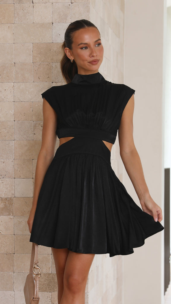 Beatrice Mini Dress - Black