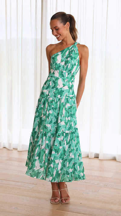 Load image into Gallery viewer, Jayma Maxi Dress - Green Multi - Billy J
