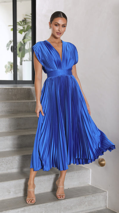 Load image into Gallery viewer, Gina Maxi Dress - Blue

