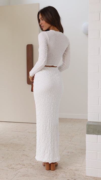 Load image into Gallery viewer, Tahnee Midi Skirt - White
