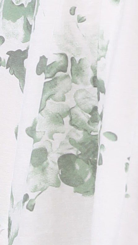 Malilah Mini Dress - Green/White Print