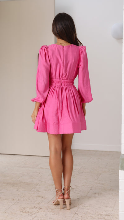 Load image into Gallery viewer, Charlotte Mini Dress - Pink
