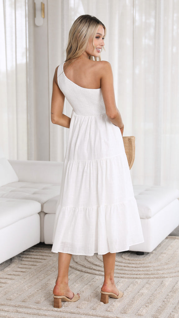 Avery Midi Dress - White - Buy Women's Dresses - Billy J