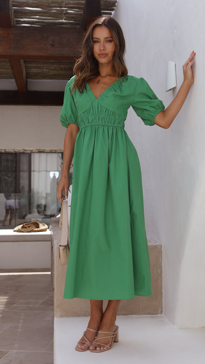 Load image into Gallery viewer, Fiore Maxi Dress - Green
