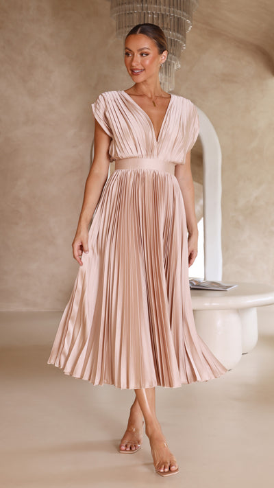 Load image into Gallery viewer, Gina Maxi Dress - Champagne
