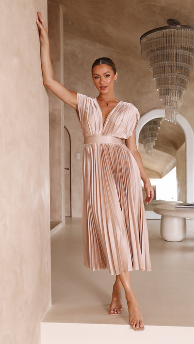 Load image into Gallery viewer, Gina Maxi Dress - Champagne
