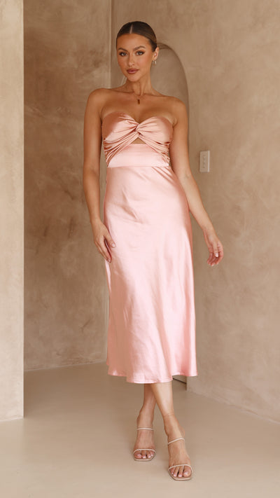 Load image into Gallery viewer, Carmelia Maxi Dress - Salmon/Blush - Billy J
