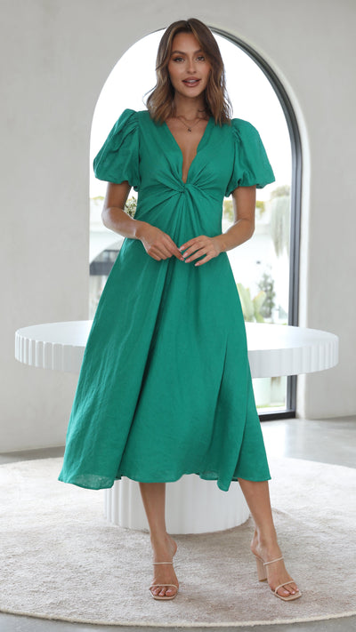 Load image into Gallery viewer, Blaire Midi Dress - Green
