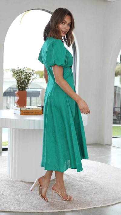 Load image into Gallery viewer, Blaire Midi Dress - Green
