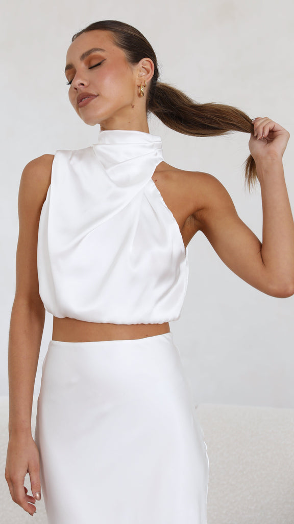 Esther Maxi Skirt - White