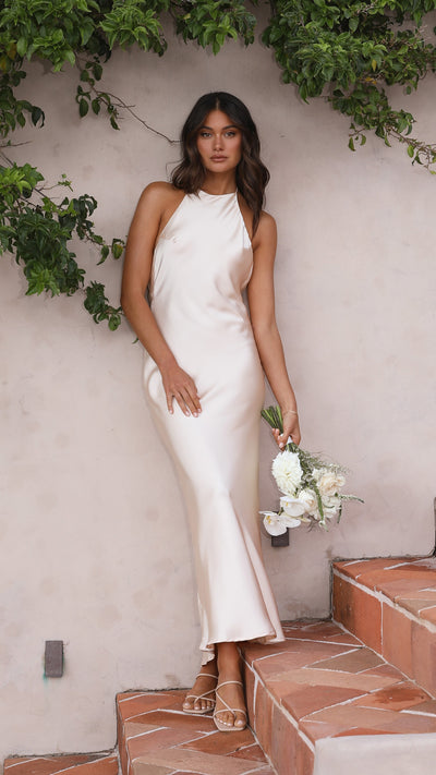 Load image into Gallery viewer, Halsey Maxi Dress - Champagne - Billy J
