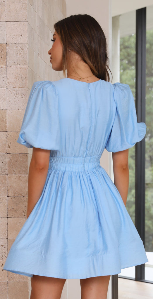 Erin Mini Dress - Blue