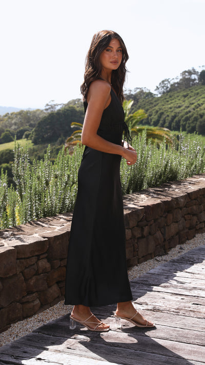 Load image into Gallery viewer, Amber Maxi Dress - Black - Billy J
