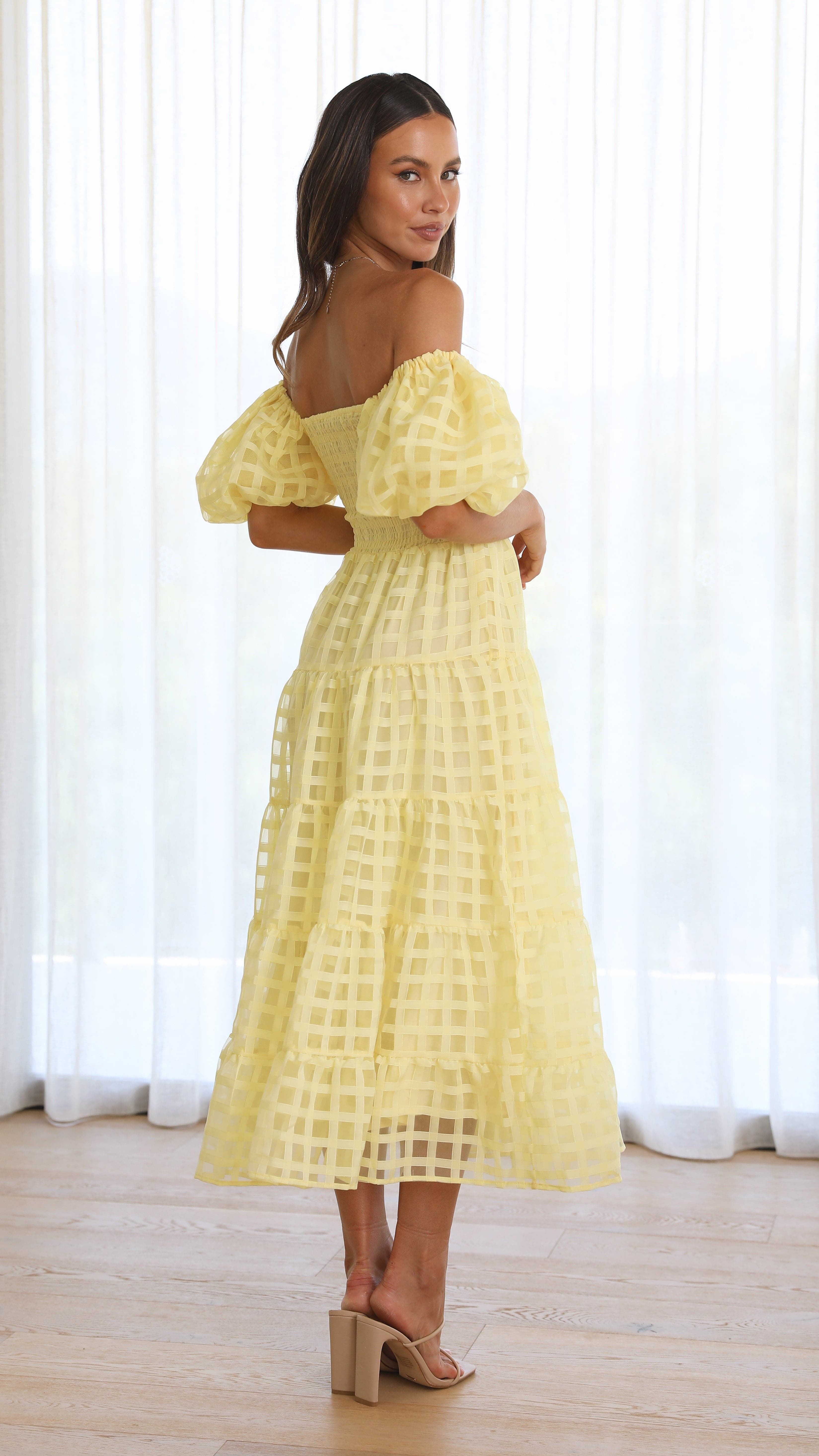 Deemi Maxi Dress - Yellow - Buy Women's Dresses - Billy J