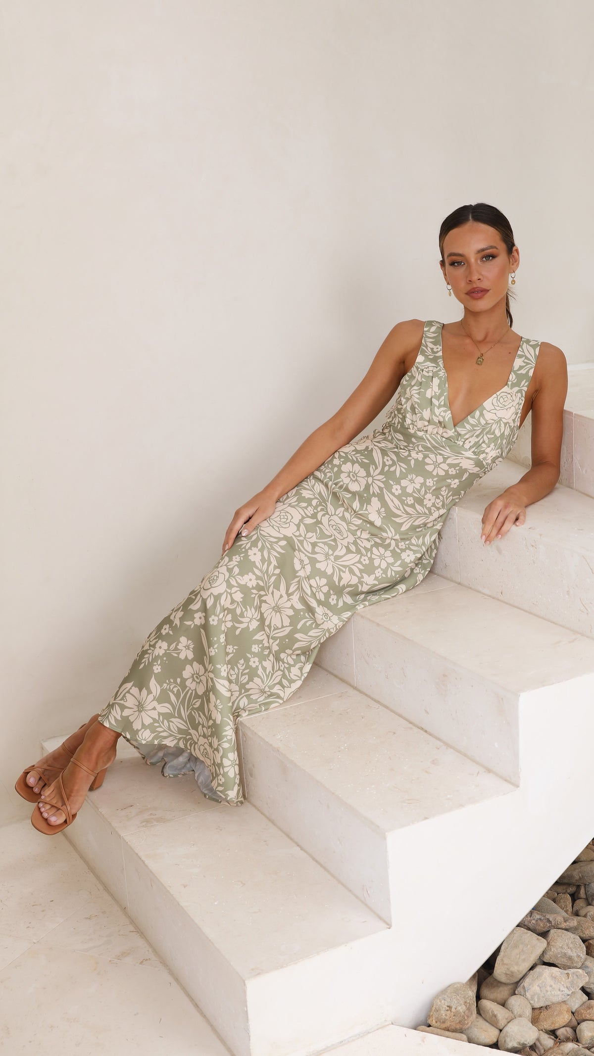 Rubie Maxi Dress - Green Floral - Buy Women's Dresses - Billy J Rubie Maxi Dress - Green Floral - Buy Women's Dresses - Billy J