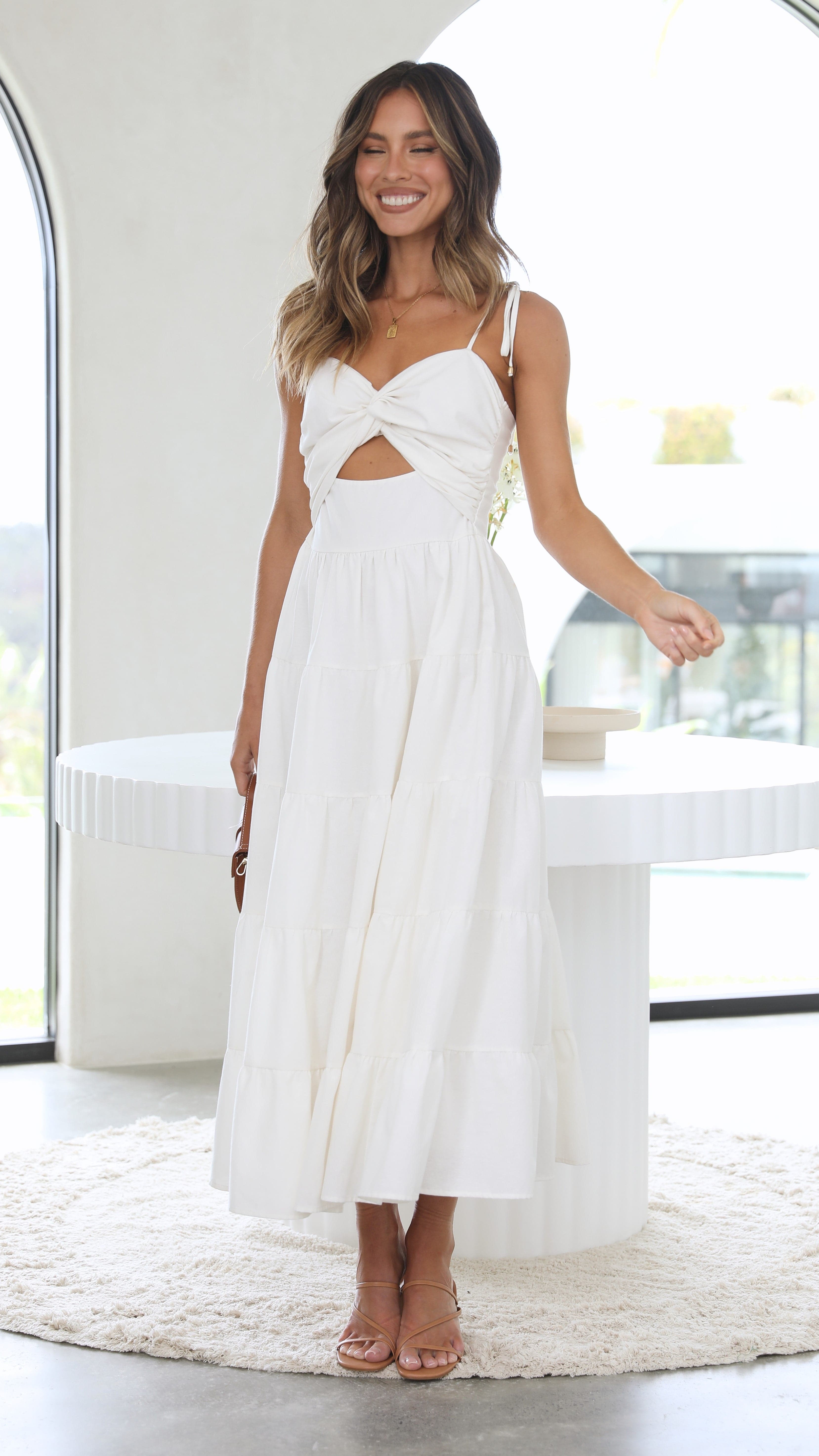 Armani Midi Dress - White