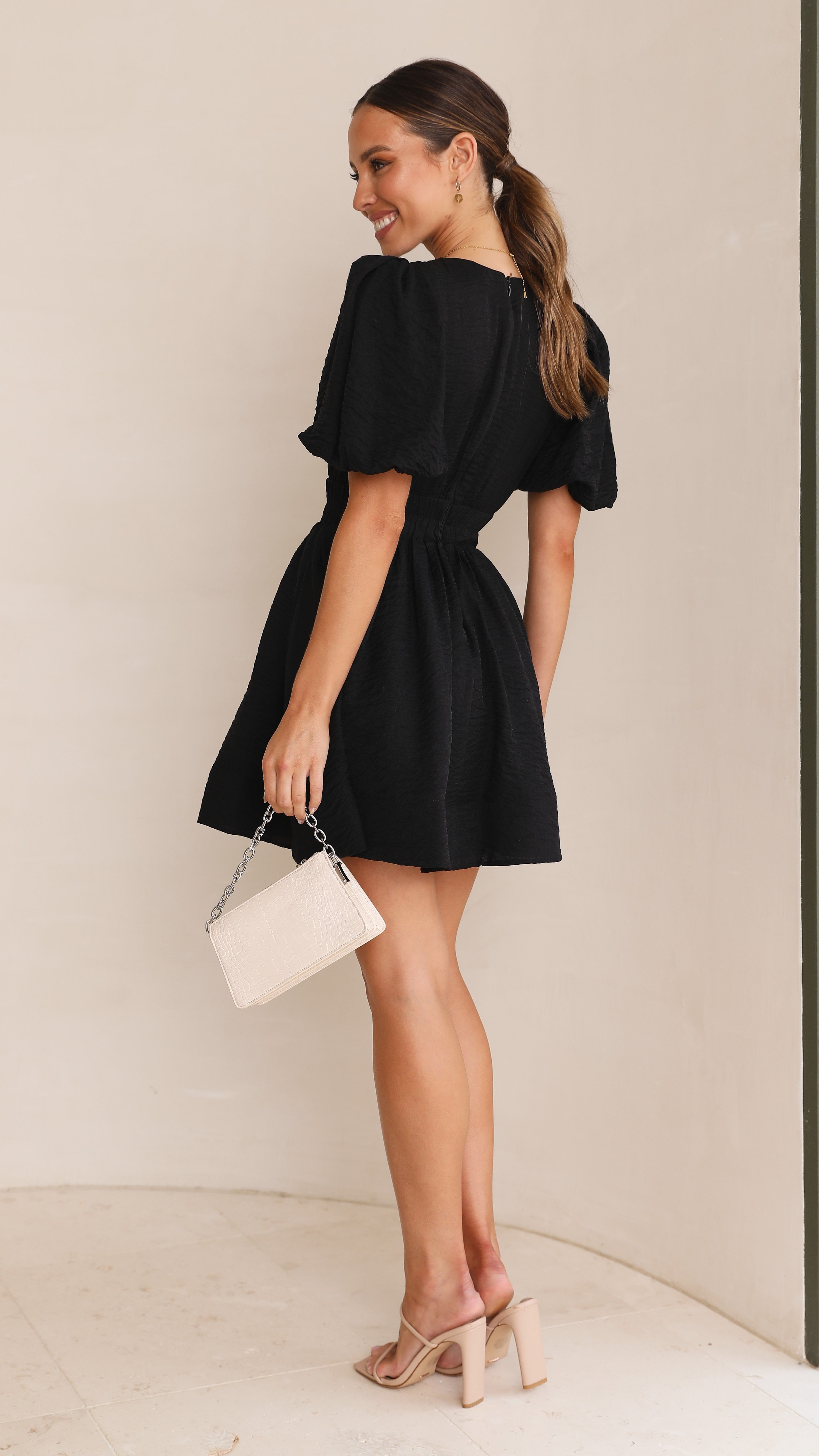 Erin Mini Dress - Black
