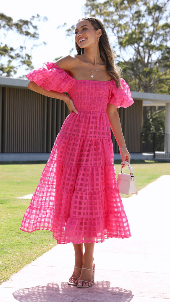 Deemi Maxi Dress - Hot Pink - Billy J