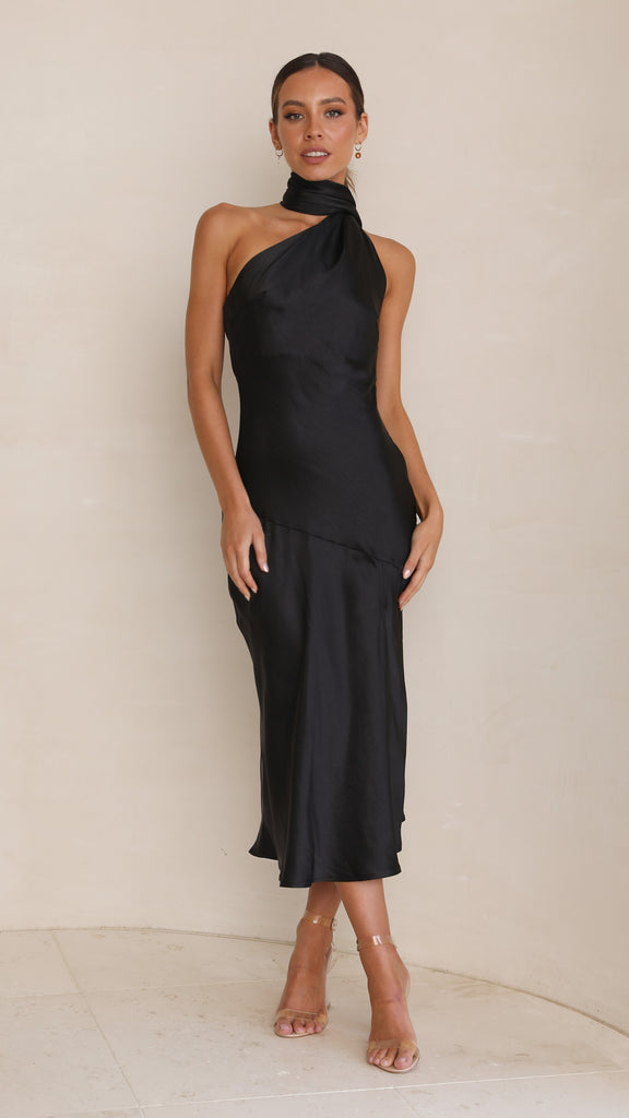 Hera Midi Dress - Black