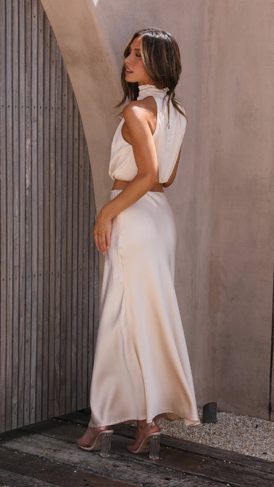 Load image into Gallery viewer, Esther Maxi Skirt - Champagne
