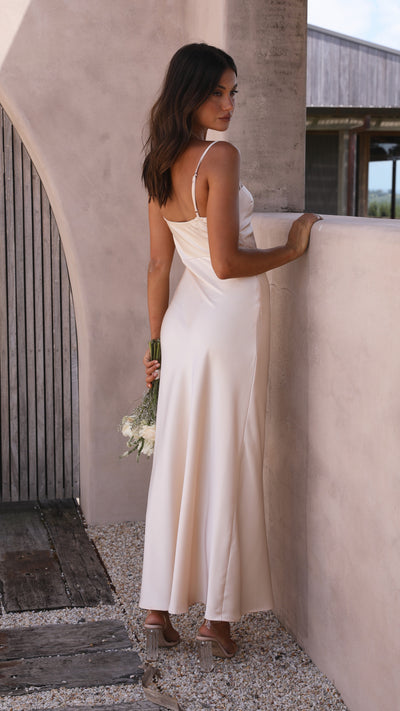 Load image into Gallery viewer, Ilana Maxi Dress - Champagne
