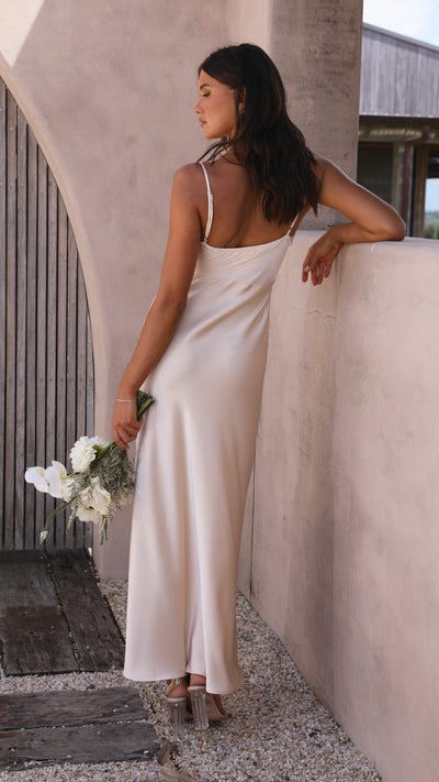 Load image into Gallery viewer, Ilana Maxi Dress - Champagne - Billy J
