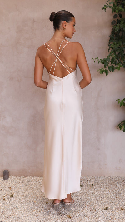 Load image into Gallery viewer, Faith Maxi Dress - Champagne

