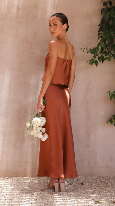 Load image into Gallery viewer, Esther Maxi Skirt - Copper
