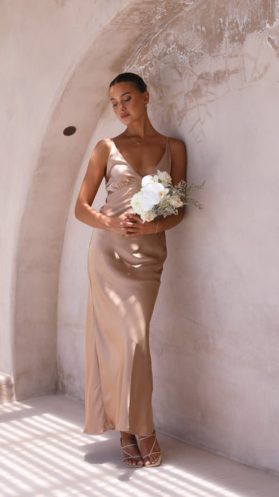 Load image into Gallery viewer, Ziah Maxi Dress - Latte - Billy J
