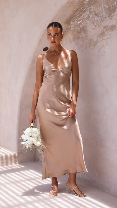Load image into Gallery viewer, Ziah Maxi Dress - Latte - Billy J
