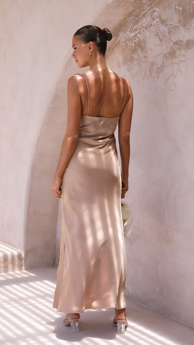 Load image into Gallery viewer, Ziah Maxi Dress - Latte
