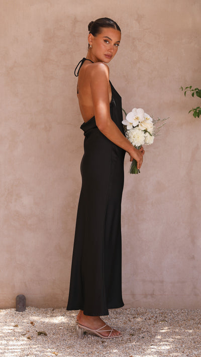 Load image into Gallery viewer, Halsey Maxi Dress - Black - Billy J

