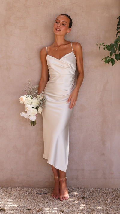 Load image into Gallery viewer, Monte Midi Dress - Ivory
