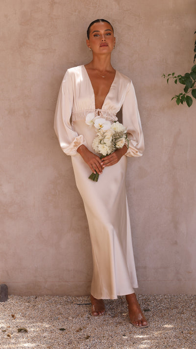 Load image into Gallery viewer, Amara Maxi Dress - Champagne - Billy J
