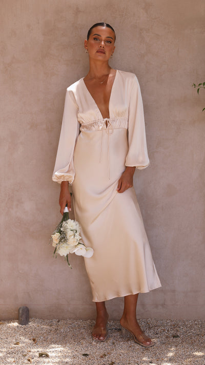Load image into Gallery viewer, Amara Maxi Dress - Champagne
