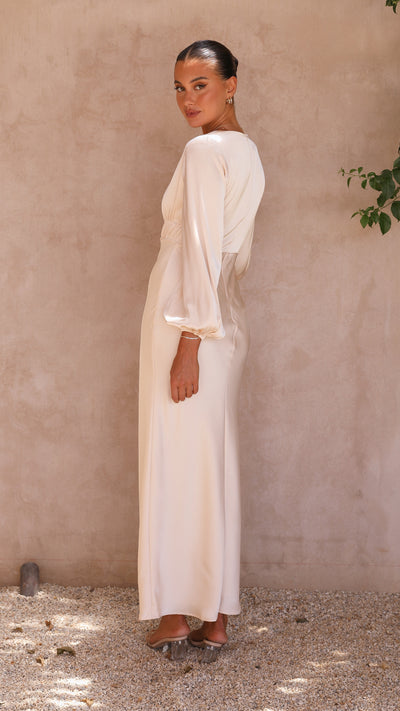Load image into Gallery viewer, Amara Maxi Dress - Champagne - Billy J
