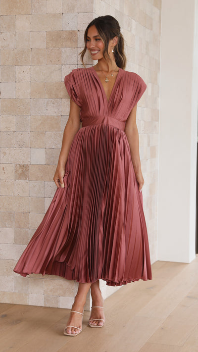 Load image into Gallery viewer, Gina Maxi Dress - Chocolate - Billy J
